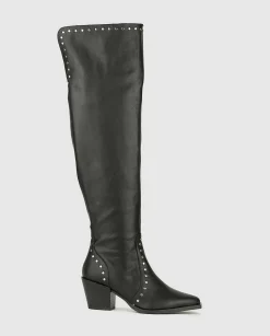 Hot Bota Con Tacon Aine Mujer Botas