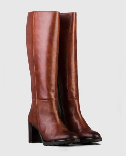 Clearance Botas Altas Con Tacon Cadiz Ancho Especial Mujer Botas