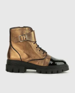 Store Botin Plano Aura Mujer Metalicos
