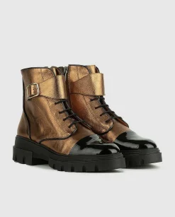 Store Botin Plano Aura Mujer Metalicos