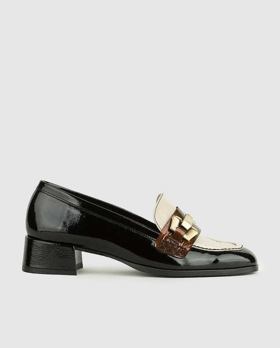 Clearance Mocasin Con Tacon Lara Mujer Mocasines